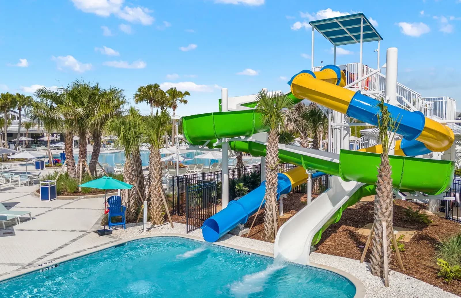 Toboganes de agua del Reef Club en Windsor Cay Resort